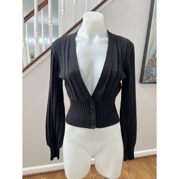 Wilfred Black Ribbed Cardigan - Picture 5 of 7